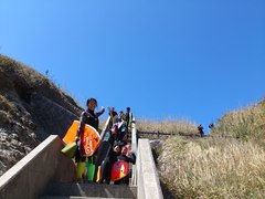 春の新島合宿初日